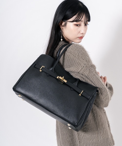 AULENTTI/オウレンティ】2WAY レザーショルダーバッグ ハンドバッグ