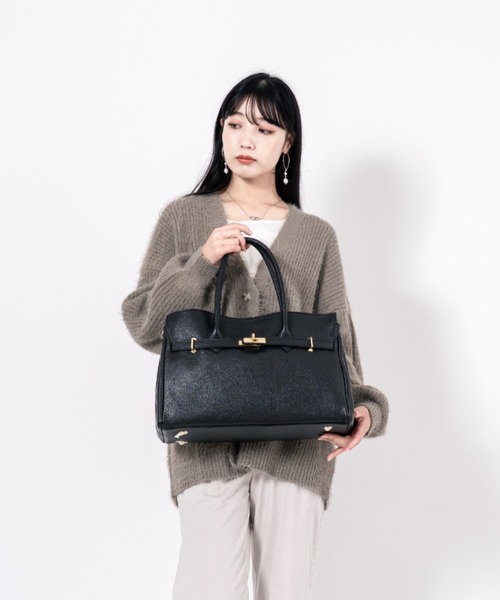 AULENTTI(オウレンティ)の「【AULENTTI/オウレンティ】2WAY レザーショルダーバッグ ハンドバッグ イタリア製(ショルダーバッグ・レディース・ブラック/グレー/ダークブラウン・FREE)」の11枚目の写真