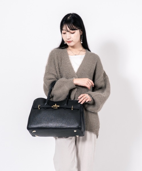AULENTTI(オウレンティ)の「【AULENTTI/オウレンティ】2WAY レザーショルダーバッグ ハンドバッグ イタリア製(ショルダーバッグ・レディース・ブラック/グレー/ダークブラウン・FREE)」の14枚目の写真