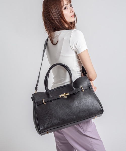 AULENTTI(オウレンティ)の「【AULENTTI/オウレンティ】2WAY レザーショルダーバッグ ハンドバッグ イタリア製(ショルダーバッグ・レディース・ブラック/グレー/ダークブラウン・FREE)」の21枚目の写真