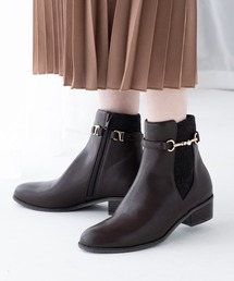 JELLY BEANS（ジェリービーンズ）の「<ふわさら>パールビット2WAYベルトショートブーツ(204-57110)JELLY BEANS(ジェリービーンズ)（ブーツ・レディース）」