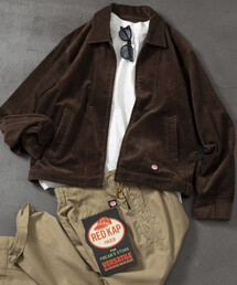 RED KAP(bhLbv)RED KAP/bhLbv ʒ CORDUROY WORK ZIP JACKET/R[fC [NWPbg(u])