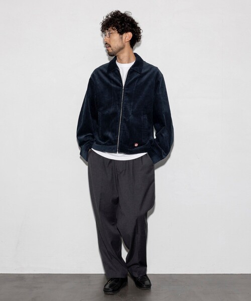 FREAK'S STORE × RED KAP コーデュロイネイビージャケットМ FREAK'S STORE（フリークスストア） コート アウター 「セットアップ