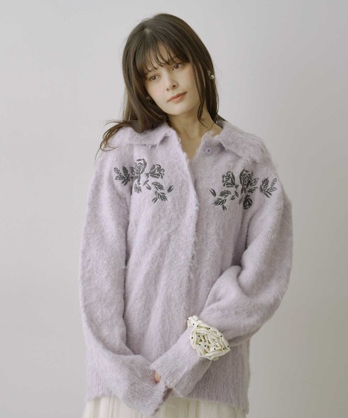 【美品✨】RHC flower cardigan モヘアニットカーディガン 刺繍 美品✨】RHC flower cardigan モヘアニットカーディガン 刺繍 RAMM