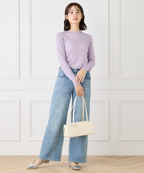 セール】ホールガーメント クルーネックリブニット《Cuoo》（ニット