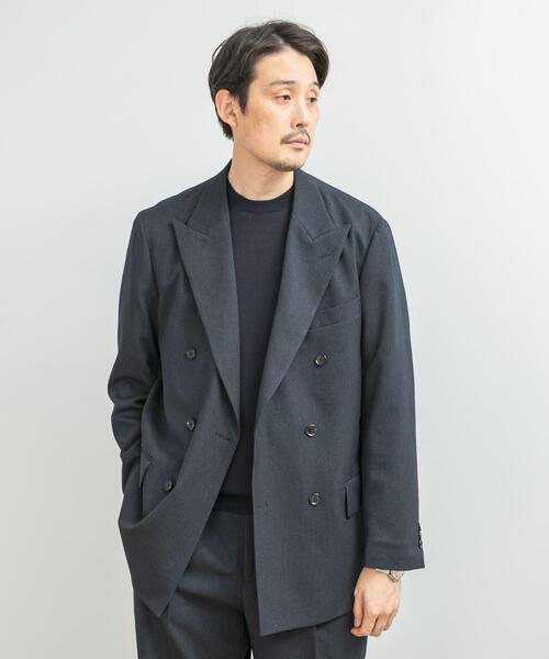 URBAN RESEARCH DOORS(アーバンリサーチドアーズ)の「LIFE STYLE TAILOR ピンヘッドツイルストレッチWジャケット(その他アウター・メンズ・ネイビー/チャコールグレー・SMALL/MEDIUM/LARGE/X-LARGE)」の17枚目の写真