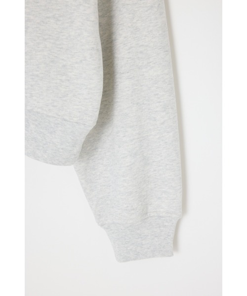 THROW by SLY（スローバイスライ）の「THROW ZIP COLLAR SW TOPS ジップ カラー スウェット トップス 秋服 冬服　トレーナー（スウェット・レディース・杢グレー/ブラック・FREE）」の5枚目の写真