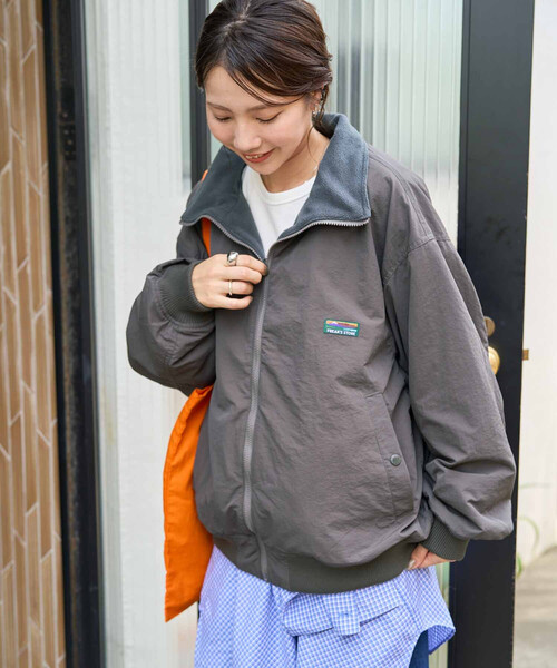 ビンテージ リバーシブルスタンドカラーブルゾン FREAK'S STORE OUTDOORS/FREAK'S STORE OUTDOORS リバーシブル