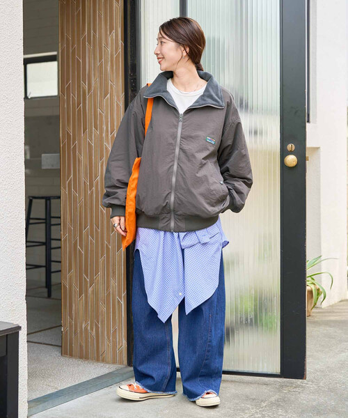 限定展開 FREAK'S STORE OUTDOORS リバーシブル スタンドカラー