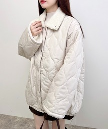 INGNI(イング)の襟ボアキルティングブルゾン(ブルゾン)