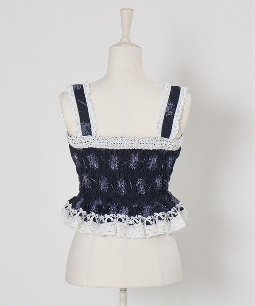 AVENCHUMU（アバンチュウム）の「Skull illustration print cami tops（キャミソール・レディース・ピンク/ホワイト/ブラック・FREE/XS）」の19枚目の写真