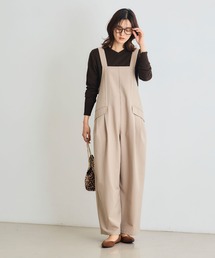 CROSS FUNCTION | 《シワになりにくい》サマ美え リラックスオールインワン【CROSS FUNCTION/クロスファンクション】(つなぎ/オールインワン)