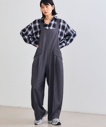 CROSS FUNCTION | 《シワになりにくい》サマ美え リラックスオールインワン【CROSS FUNCTION/クロスファンクション】(つなぎ/オールインワン)