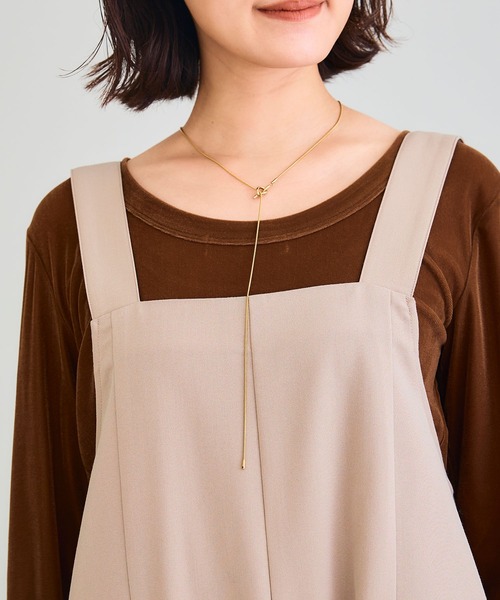 CROSS FUNCTION（クロスファンクション）の「《シワになりにくい》サマ美え リラックスオールインワン【CROSS FUNCTION/クロスファンクション】（つなぎ/オールインワン・レディース・チャコールグレー/モカ・LL/M/L）」の11枚目の写真