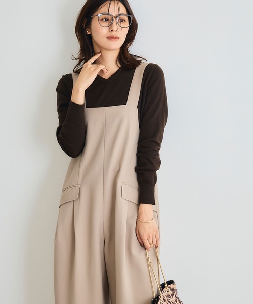 CROSS FUNCTION（クロスファンクション）の「《シワになりにくい》サマ美え リラックスオールインワン【CROSS FUNCTION/クロスファンクション】（つなぎ/オールインワン・レディース・チャコールグレー/モカ・LL/M/L）」の22枚目の写真