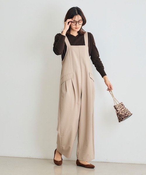 CROSS FUNCTION（クロスファンクション）の「《シワになりにくい》サマ美え リラックスオールインワン【CROSS FUNCTION/クロスファンクション】（つなぎ/オールインワン・レディース・チャコールグレー/モカ・LL/M/L）」の20枚目の写真