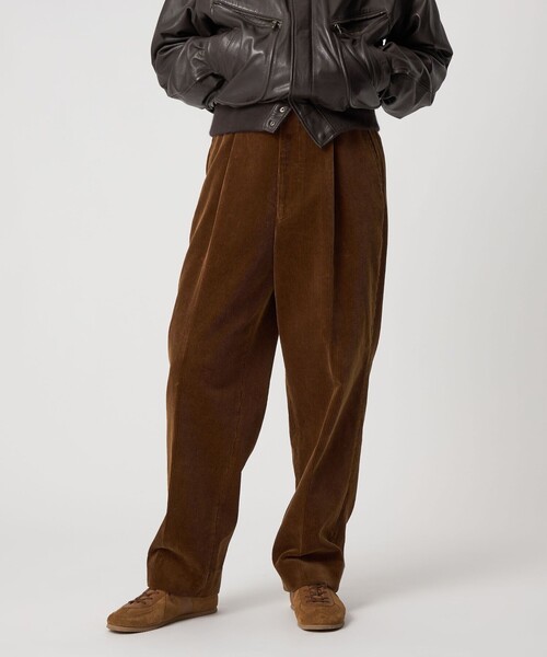 セール】＜Steven Alan＞ 8W コーデュロイ アウト ワンプリーツ