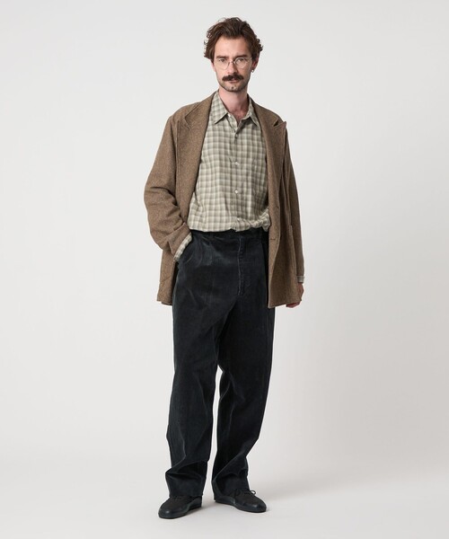 Steven Alan（スティーブンアラン）の「＜Steven Alan＞ 8W コーデュロイ アウト ワンプリーツ スラックス（スラックス・メンズ・オフホワイト/ブラック/ダークグレー/ダークブラウン・S/M/L/XL）」の10枚目の写真