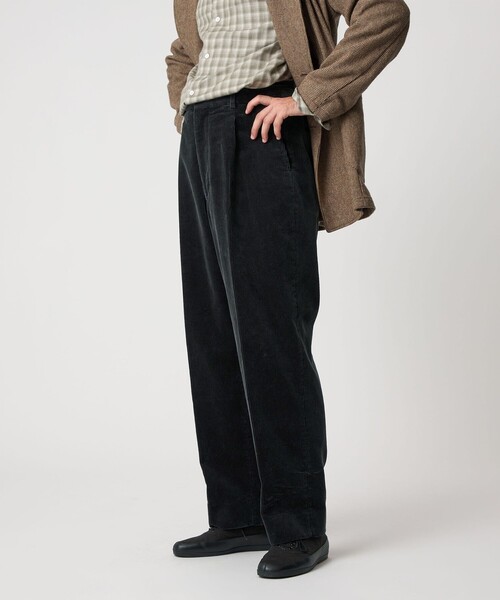 Steven Alan（スティーブンアラン）の「＜Steven Alan＞ 8W コーデュロイ アウト ワンプリーツ スラックス（スラックス・メンズ・オフホワイト/ブラック/ダークグレー/ダークブラウン・S/M/L/XL）」の14枚目の写真