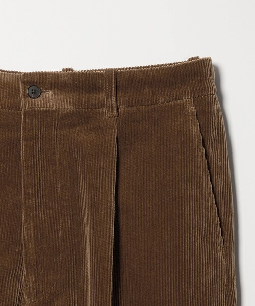 Steven Alan＞ 8W コーデュロイ アウト ワンプリーツ スラックス