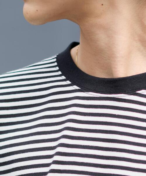 WEGO(ウィゴー)の「WEGO/ワイドスリーブボーダーロンT(Tシャツ/カットソー・メンズ・レッド系その他5/ブラック系その他5・LARGE/MEDIUM)」の6枚目の写真