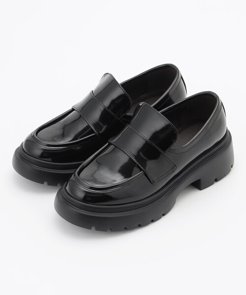 組曲(クミキョク)の「ボリュームスタッズローファー(ドレスシューズ・レディース・ブラック系・SMALL/MEDIUM/LARGE)」の1枚目の写真