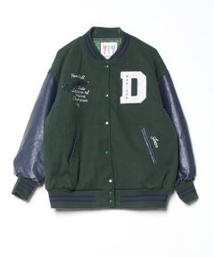 ブランド古着】ロゴ刺繍スタジャン（スタジャン）｜STUSSY