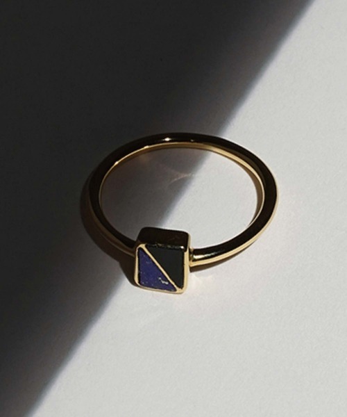 Bilan(ビラン)の「【Bilan】Cross line ring Small/クロスラインリングスモール(リング・レディース・ブルー・9号/5号/13号/11号)」の1枚目の写真