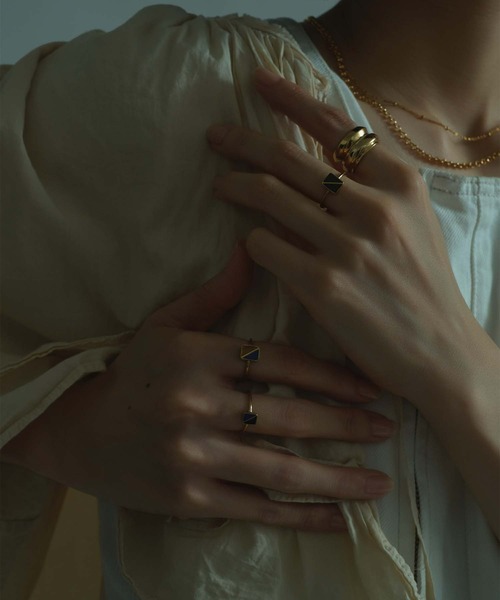 Bilan(ビラン)の「【Bilan】Cross line ring Small/クロスラインリングスモール(リング・レディース・ブルー・9号/5号/13号/11号)」の5枚目の写真