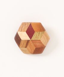 tone | 【白谷工房】寄木の星が入った六角ブローチ(ブローチ/コサージュ)