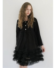 swane（スワネ）の「tulle docking cardigan（カーディガン/ボレロ）」