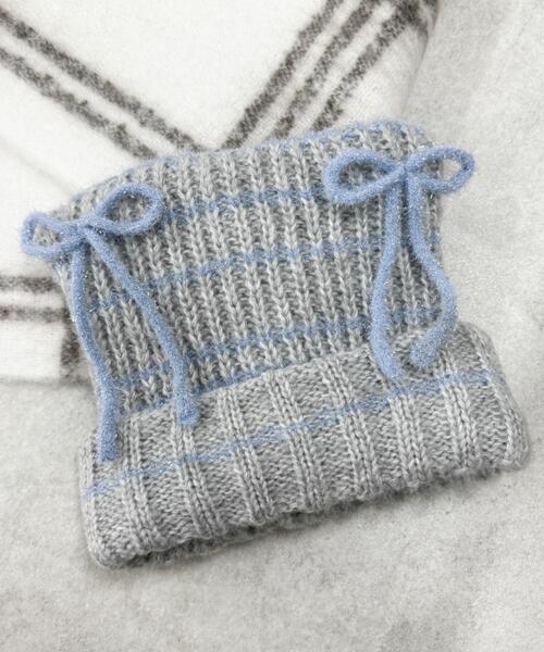 WEGO（ウィゴー）の「WEGO/ラメリボンネコミミニットキャップ（ニットキャップ/ビーニー・レディース・ブラウン/オフホワイト/グレー/ブラック・FREE）」の19枚目の写真