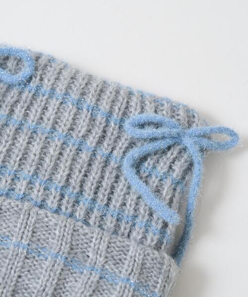 WEGO（ウィゴー）の「WEGO/ラメリボンネコミミニットキャップ（ニットキャップ/ビーニー・レディース・ブラウン/オフホワイト/グレー/ブラック・FREE）」の8枚目の写真