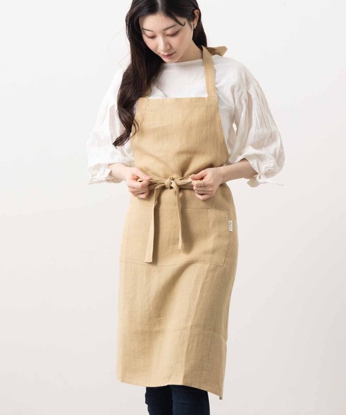 セール】Magic Linen マジックリネン ナチュラルリネン素材 エプロン