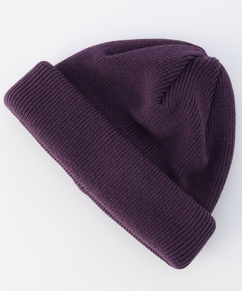RACAL(ラカル)の「RACAL/ラカル 別注 RollKnitCAP(ニットキャップ/ビーニー・メンズ・パープル/オレンジ/ベージュ/オリーブ/ブラック/ブラウン・ONE SIZE)」の5枚目の写真