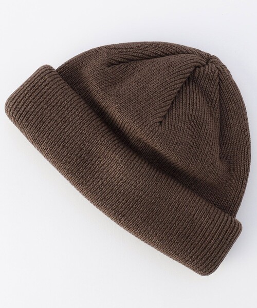 RACAL(ラカル)の「RACAL/ラカル 別注 RollKnitCAP(ニットキャップ/ビーニー・メンズ・パープル/オレンジ/ベージュ/オリーブ/ブラック/ブラウン・ONE SIZE)」の2枚目の写真