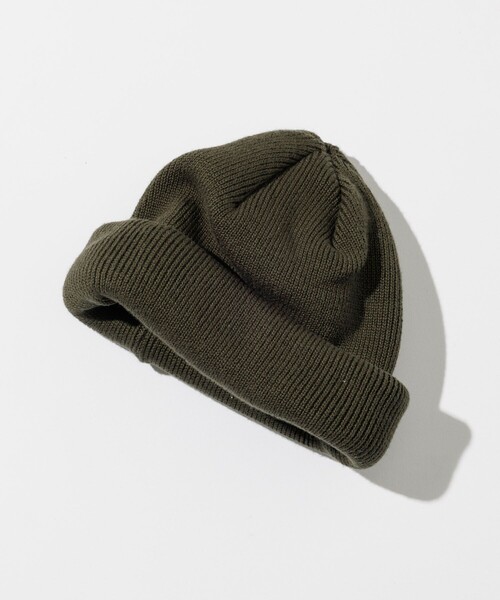 RACAL(ラカル)の「RACAL/ラカル 別注 RollKnitCAP(ニットキャップ/ビーニー・メンズ・パープル/オレンジ/ベージュ/オリーブ/ブラック/ブラウン・ONE SIZE)」の4枚目の写真