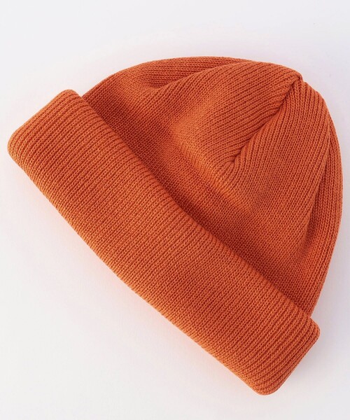 RACAL(ラカル)の「RACAL/ラカル 別注 RollKnitCAP(ニットキャップ/ビーニー・メンズ・パープル/オレンジ/ベージュ/オリーブ/ブラック/ブラウン・ONE SIZE)」の6枚目の写真