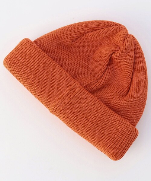 RACAL(ラカル)の「RACAL/ラカル 別注 RollKnitCAP(ニットキャップ/ビーニー・メンズ・パープル/オレンジ/ベージュ/オリーブ/ブラック/ブラウン・ONE SIZE)」の7枚目の写真