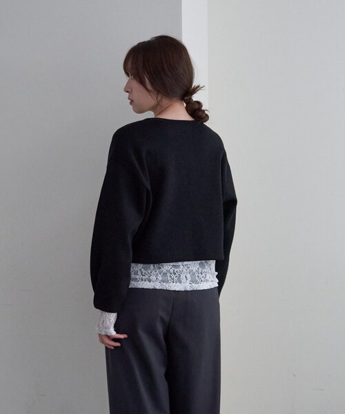 SHENERY（シーナリー）の「ラメニットカーディガン（カーディガン/ボレロ・レディース・ライトグレー/ブラウン/ブラック・FREE）」の13枚目の写真