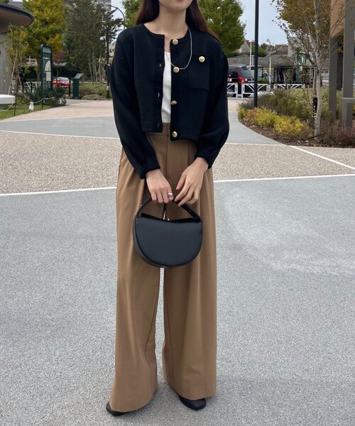 SHENERY（シーナリー）の「ラメニットカーディガン（カーディガン/ボレロ・レディース・ライトグレー/ブラウン/ブラック・FREE）」の15枚目の写真