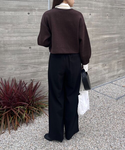 SHENERY（シーナリー）の「ラメニットカーディガン（カーディガン/ボレロ・レディース・ライトグレー/ブラウン/ブラック・FREE）」の6枚目の写真