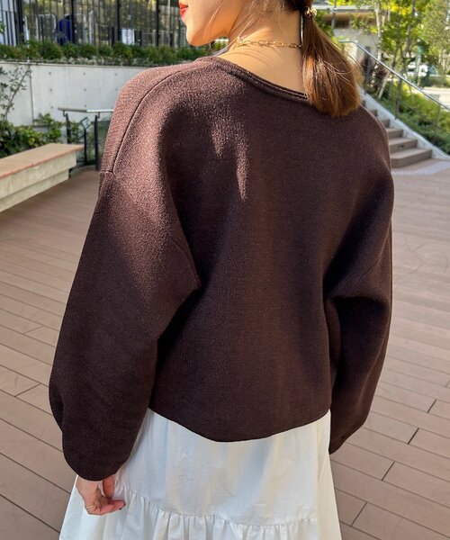 SHENERY（シーナリー）の「ラメニットカーディガン（カーディガン/ボレロ・レディース・ライトグレー/ブラウン/ブラック・FREE）」の11枚目の写真