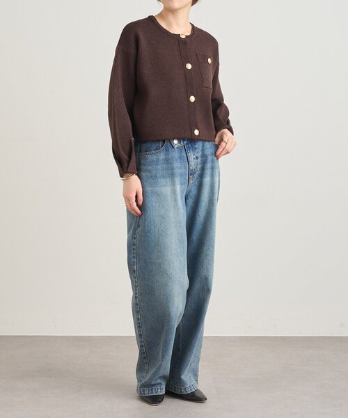 SHENERY（シーナリー）の「ラメニットカーディガン（カーディガン/ボレロ・レディース・ライトグレー/ブラウン/ブラック・FREE）」の22枚目の写真