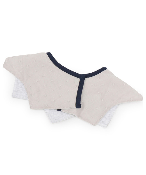 petit main（プティマイン）の「【DIsney】モチーフスタイ（スタイ/よだれかけ・キッズ・グレー/アイボリー・F）」の6枚目の写真