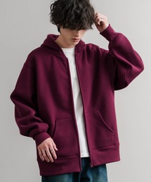 Rocky Monroe | ヘビーウェイト裏起毛オーバーサイズフルジップパーカー/フーディー(パーカー)