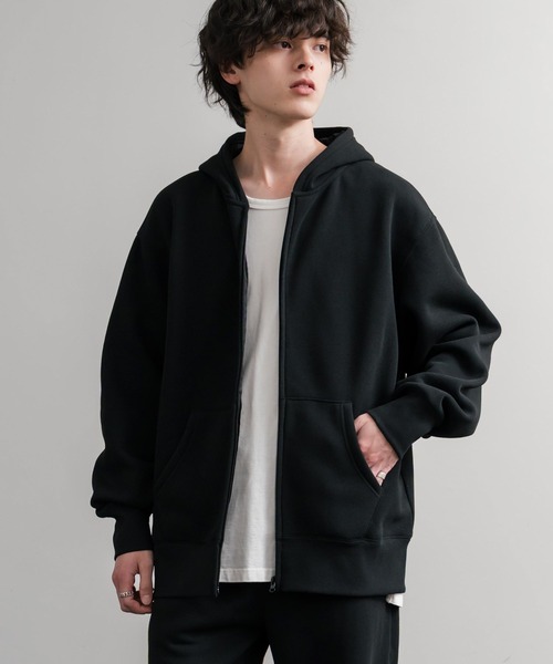 Rocky Monroe（ロッキーモンロー）の「ヘビーウェイト裏起毛オーバーサイズフルジップパーカー/フーディー（パーカー・メンズ・オートミール/チャコールグレー/杢グレー/ブラック/バーガンディー・LL/L/M）」の20枚目の写真