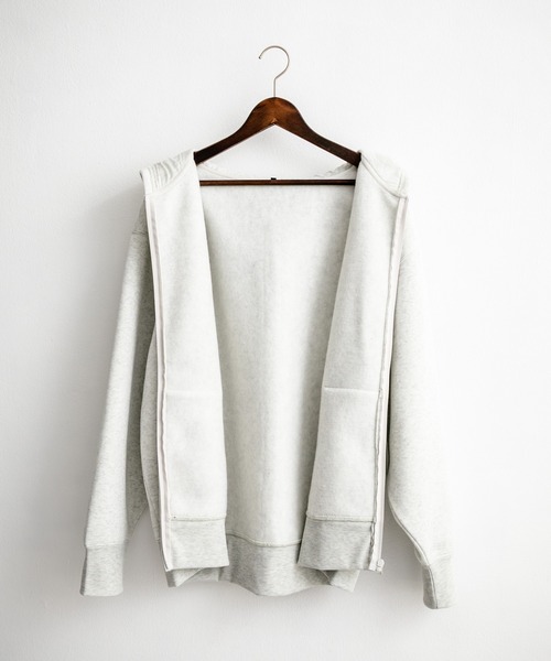 Rocky Monroe（ロッキーモンロー）の「ヘビーウェイト裏起毛オーバーサイズフルジップパーカー/フーディー（パーカー・メンズ・オートミール/チャコールグレー/杢グレー/ブラック/バーガンディー・LL/L/M）」の11枚目の写真