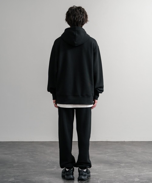 Rocky Monroe（ロッキーモンロー）の「ヘビーウェイト裏起毛オーバーサイズフルジップパーカー/フーディー（パーカー・メンズ・オートミール/チャコールグレー/杢グレー/ブラック/バーガンディー・LL/L/M）」の17枚目の写真