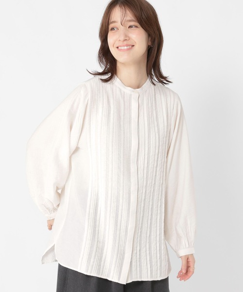 studio CLIP（スタディオクリップ）の「インドランダムタックシャツ《オケージョン2025AW》（シャツ/ブラウス・レディース・ブラック/アイボリー・FREE）」の17枚目の写真